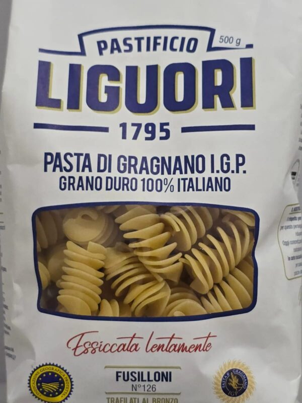 Massa Seca Italiana LIGUORI- Fusilloni 500g- Itália